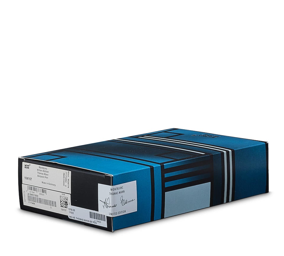 [NO RESERVE] MONTBLANC. WRITERS EDITION 'THOMAS MANN', A SEALED IN BOX LIMITED EDITION BLACK RES... (1 of 1)