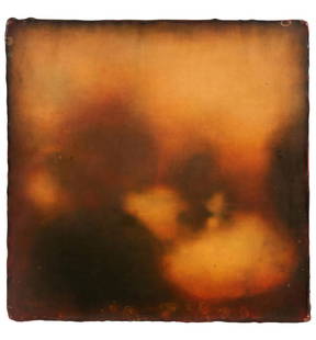 ERIC BLUM (AMERICAN, BORN 1956) 'GLAD' NO.342, 1996: ERIC BLUM (AMERICAN, BORN 1956) 'GLAD' NO.342, 1996 Oil/alkyd and beeswax on panel, signed, titled, and dated (verso), unframed; 12 1/8' x 12 1/8' overall size. Footnotes: OVERALL CONDITION: Minor abr