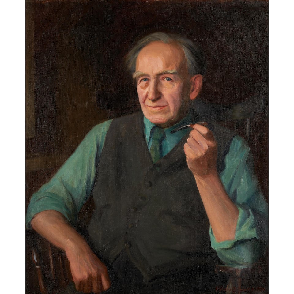Alphaeus Philemon Cole (1876-1988) Portrait of Eugene Higgins, Aged 80 (1 of 4)