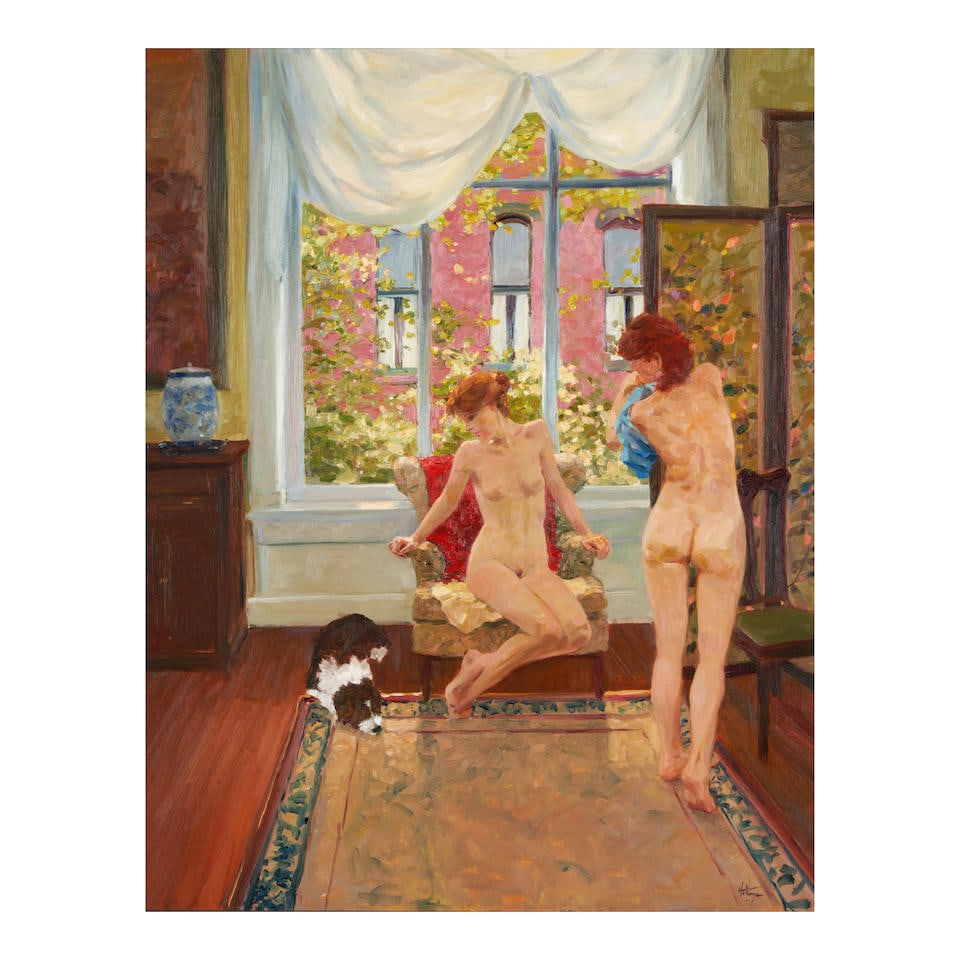 David Hettinger (born 1946) Three Ladies in the Studio (1 of 4)