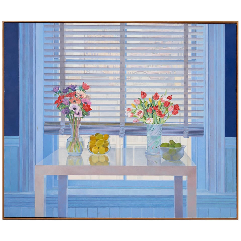 Linda Etcoff (born 1952) Still Life with Blue Interior (1 of 4)
