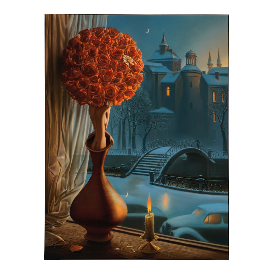 VLADIMIR KUSH (RUSSIAN/HAWAIIAN, B. 1965): ARRIVAL OF THE FLOWER SHIP AND DAISY GAMES (1 of 5)