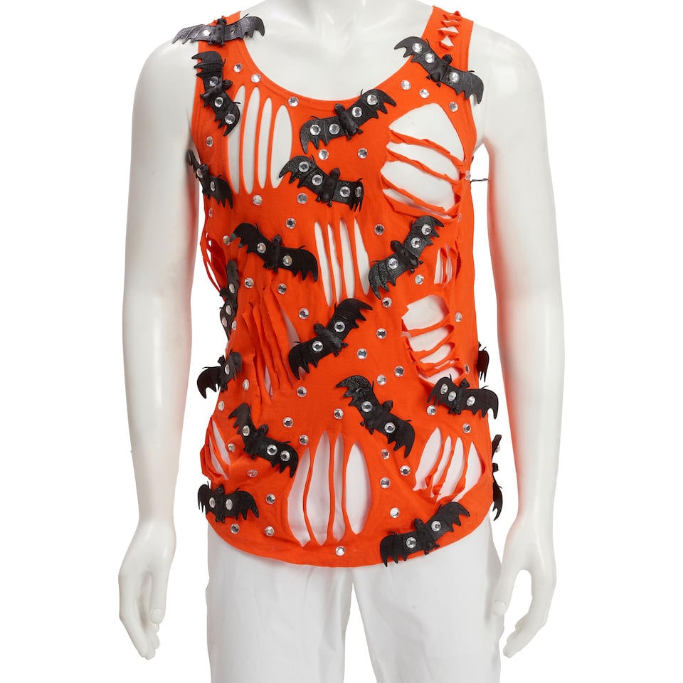 A RICHARD SIMMONS CUSTOM EMBELLISHED 'BATS' TANK TOP Leslie Wilshire (1 of 3)