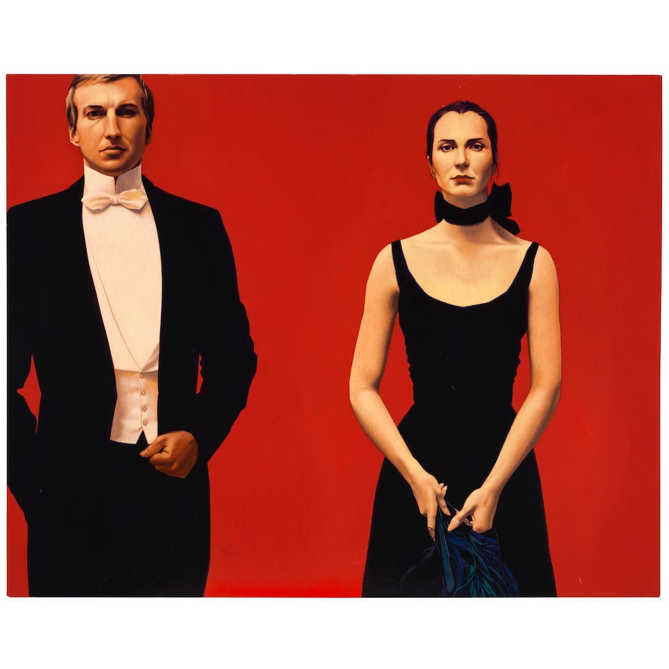 FRANK BETTENCOURT (AMERICAN, BORN 1949): LE ROUGE ET LA NOIR1981 (1 of 1)