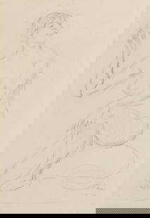 Augustus John O.M., R.A. (British, 1878-1961) Seated Nude (unframed): Augustus John O.M., R.A. (British, 1878-1961) Seated Nude signed and dated 'John/1914' (lower right) pencil on paper 37.5 x 26cm (14 3/4 x 10 1/4in). (unframed) Footnotes: Provenance<