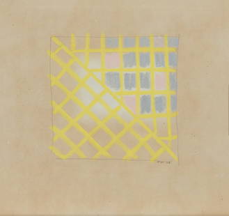 Jeremy Moon (British, 1934-1973) Drawing AA: Jeremy Moon (British, 1934-1973) Drawing AA signed with initials and dated 'J.M. 68.' (lower right) pencil and chalk on paper 19 x 20.5cm (7 1/2 x 8 1/16in). Footnotes: Exhibited