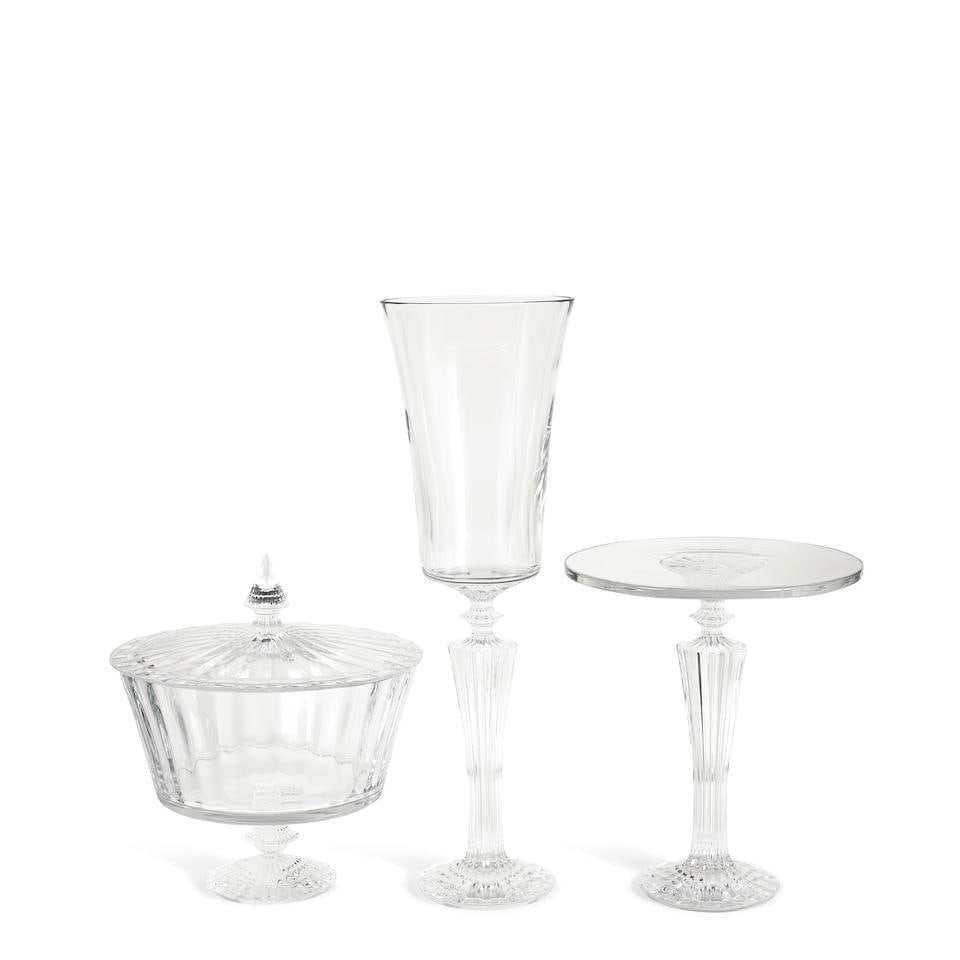THREE MATHIAS FOR BACCARAT GLASS 'MILLE NUITS' OVERSIZED HOLLOWAREDesigned by Cordelia de Castel... (1 of 1)