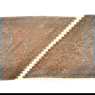 A HERIZ CARPET dimensions approximately 12 ft 6 in x 9 ft 10 in (3.7 m x 2.7 m): A HERIZ CARPET Circa 1920 dimensions approximately 12 ft 6 in x 9 ft 10 in (3.7 m x 2.7 m) Footnotes: Condition reports are not provided in catalog descriptions. The absence of a condition report does