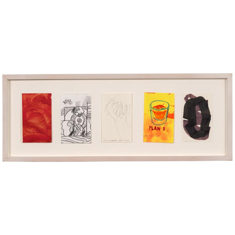 JAMES NARES, GREGORY BOTTS, DANICA PHELPS, DAVID KRAMER & JASON TOMME Untitled (Set of Five Work... (1 of 2)