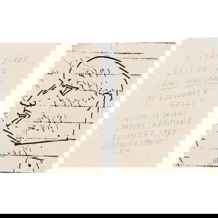 ELLSWORTH KELLY (1923-2015); Untitled (A new Xerox edition of Paul Waldman);: ELLSWORTH KELLY (1923-2015) Untitled (A new Xerox edition of Paul Waldman), 1989 Xerox prints on two sheets of wove paper, initialed in black ballpoint pen, inscribed 'Paul' and numbered 4/5 on the re