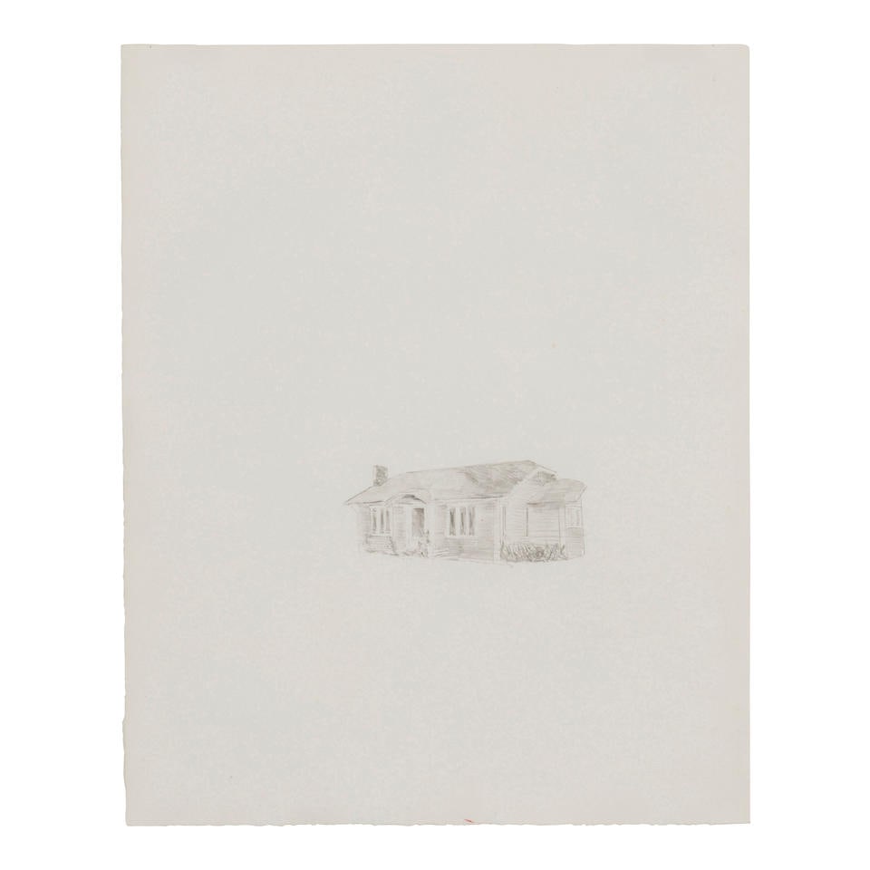 JOE GOODE (1937-2025) Untitled 14 3/8 x 11 5/8 in (36.5 x 29.3 cm) (): JOE GOODE (1937-2025) Untitled graphite on paper; an Estate of Roy Lichtenstein sticker, on the reverse 14 3/8 x 11 5/8 in (36.5 x 29.3 cm) Footnotes: Condition reports are not provided in catalog des