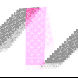 Louis Vuitton. Echarpe LV Essential en laine Rose Pop. Louis Vuitton. LV Essential scarf in Rose...