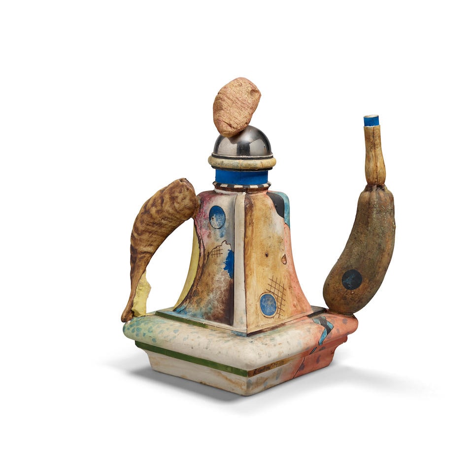 ROBERT HUDSON (BORN 1938) Ceramic 611974hand-painted porcelain, signed 'R. Hudson 74' in glazehe... (1 of 3)