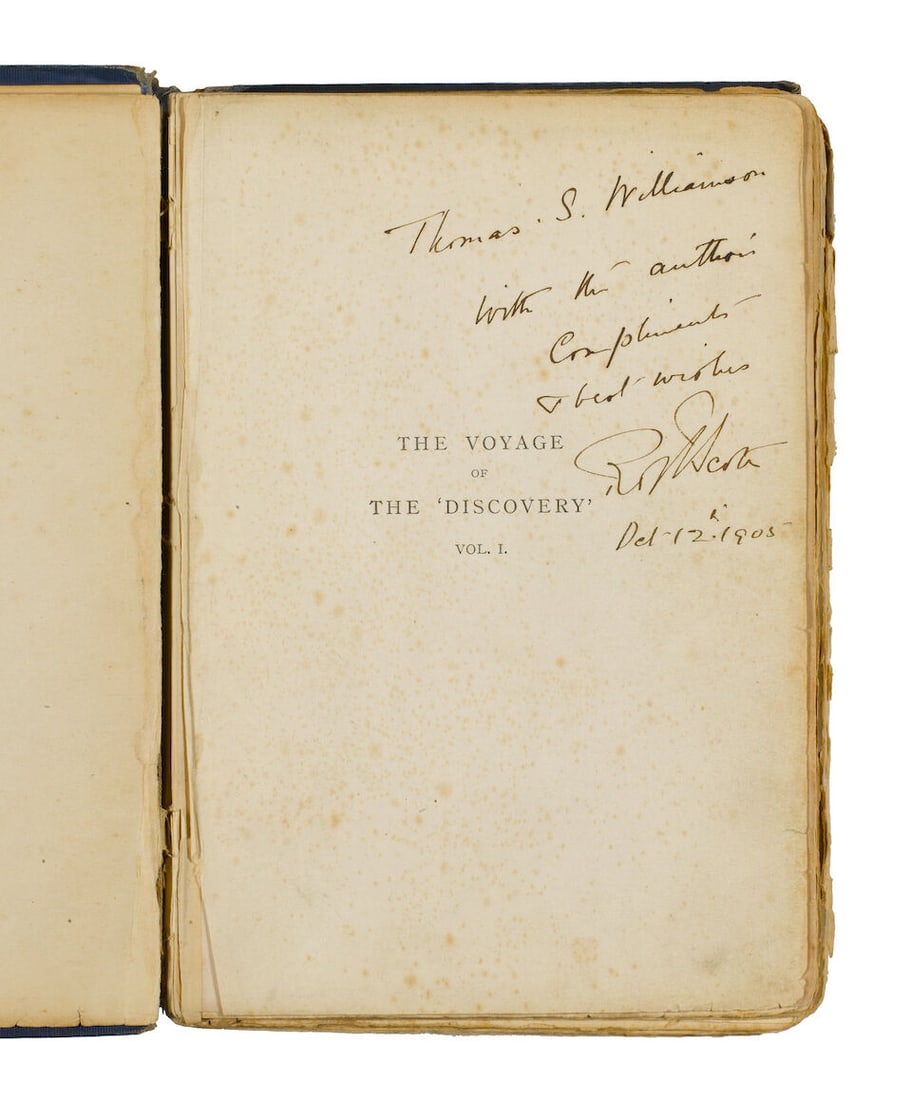 SCOTT (ROBERT FALCON) The Voyage of the 'Discovery', vol. 1 (of 2), FIRST EDITION, second impres... (1 of 3)
