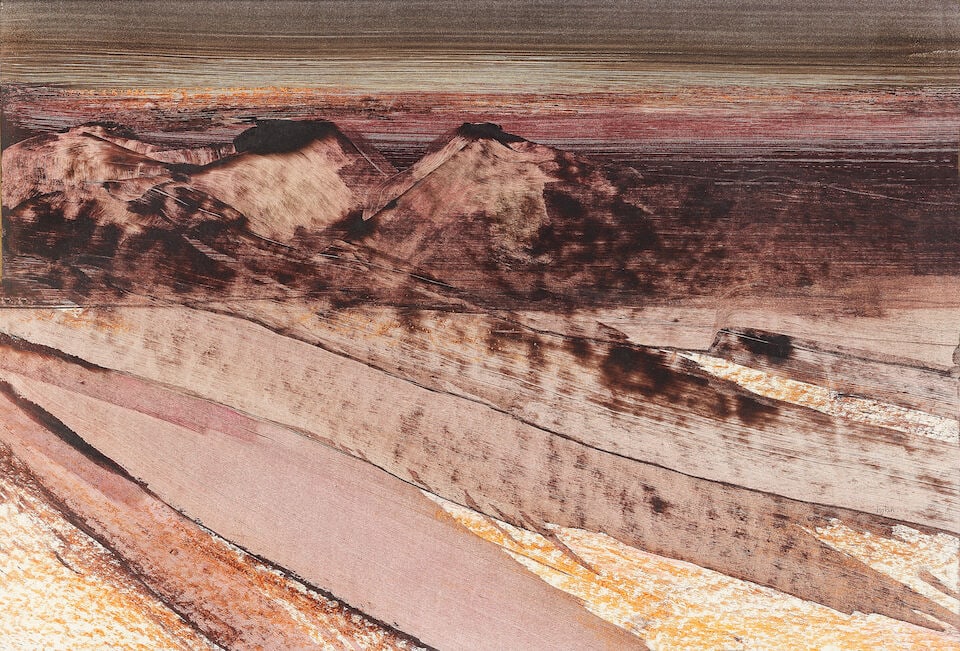 Sir Sidney Nolan C.B.E., O.M., R.A. (Australian, 1917-1992) Central Australia, late 1960s-early 70s (1 of 3)