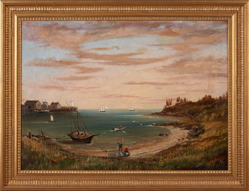 Attributed to Charles Codman (American, 1800-1842) Smith Cove, Cape Ann, Gloucester (1 of 3)