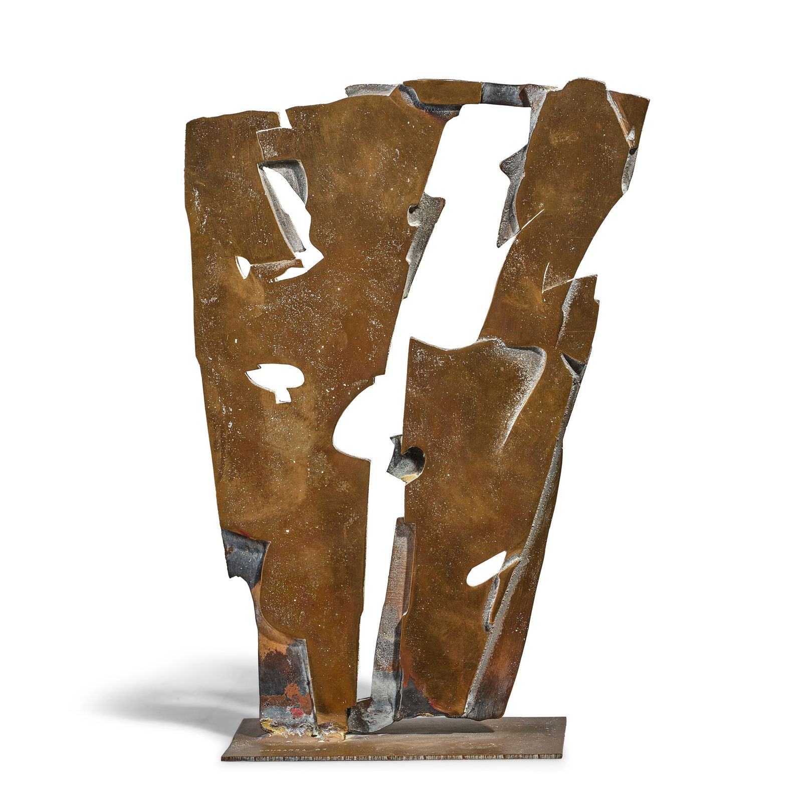 PIETRO CONSAGRA (1920-2005) Racconto del Demonio n. 31962bronze on a lacquered wood base, sculpt...: PIETRO CONSAGRA (1920-2005) Racconto del Demonio n. 3 1962 bronze on a lacquered wood base, sculpture stamped 'CONSAGRA 63', this is number 1 from the edition of 7 unique works height of sculpture 13