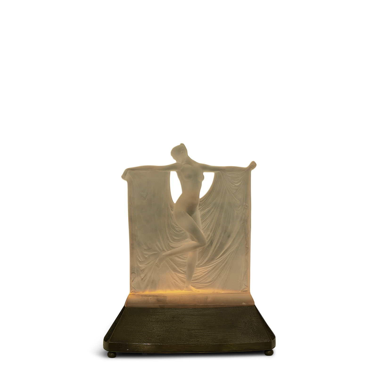 RENE LALIQUE (1860-1945) Suzanne Statuette Marcilhac 833, model introduced 1925frosted glass wit... (1 of 1)