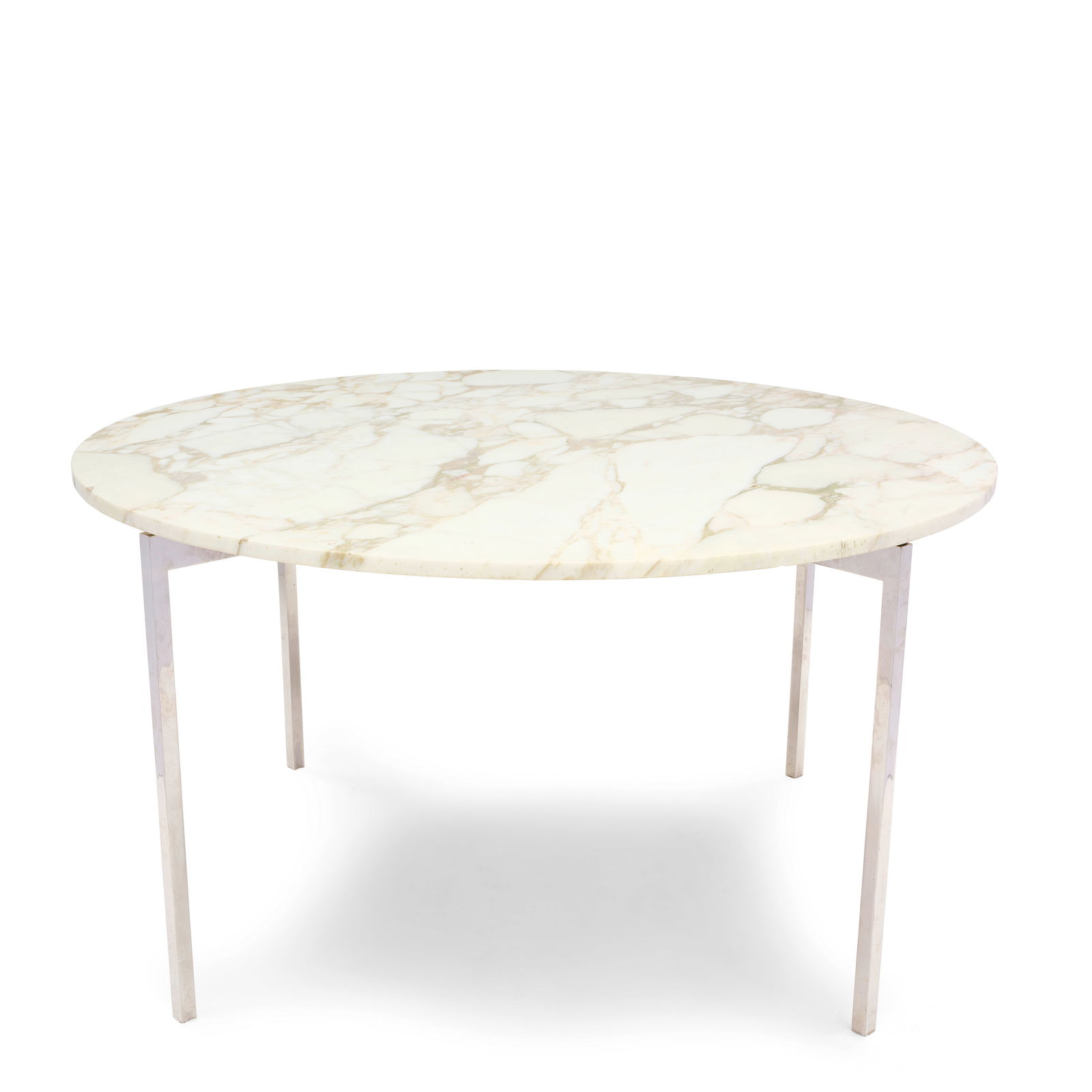 DAVIS ALLEN (1916-1999) Table for One Chase Manhattan Plazacirca 1961for Skidmore, Owings & Merr...: DAVIS ALLEN (1916-1999) Table for One Chase Manhattan Plaza circa 1961 for Skidmore, Owings & Merrill, LLP, marble, steel height 28 1/2in (72.4cm); diameter 54in (127cm) Lot to be sold without reserve