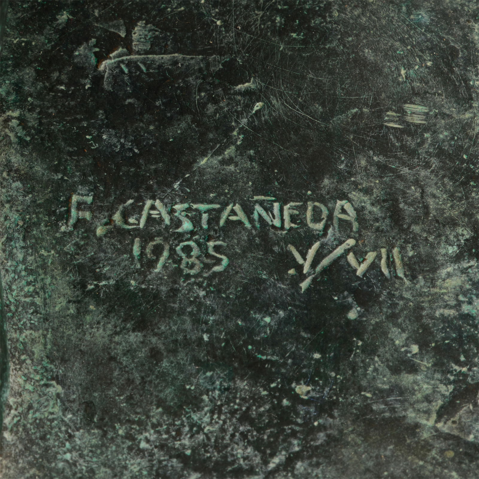 FELIPE CASTAÑEDA (BORN 1933) Mujer Sentada1985bronze, incised 'F. CASTAÑEDA 1985 V/VII... (1 of 1)