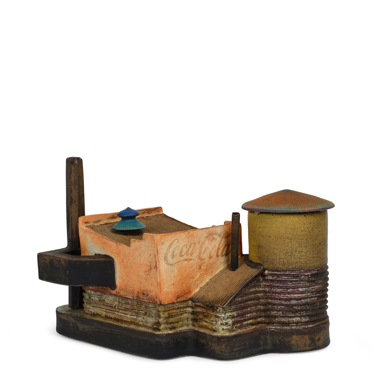 DANIEL ANDERSON (BORN 1945) Chicago Water Tower T-Pot1990sstoneware, with raised signature 'DA'h... (1 of 1)