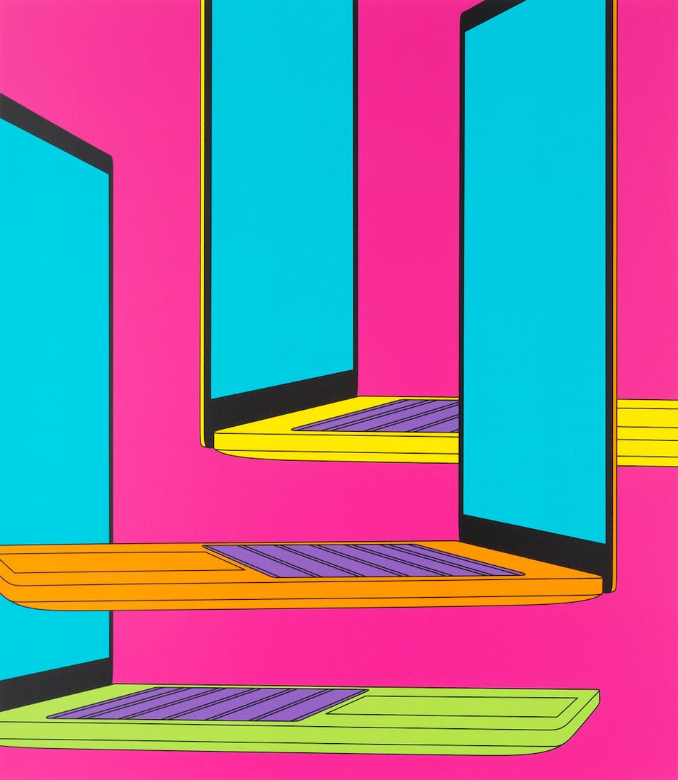 Michael Craig-Martin R.A. (Irish, born 1941) Zoom Screenprint in colours, 2024, on Somerset wove...: Michael Craig-Martin R.A. (Irish, born 1941) Zoom Screenprint in colours, 2024, on Somerset wove paper, signed and numbered 50/100 in pencil verso, printed and published by Cristea Roberts Gallery, Lo