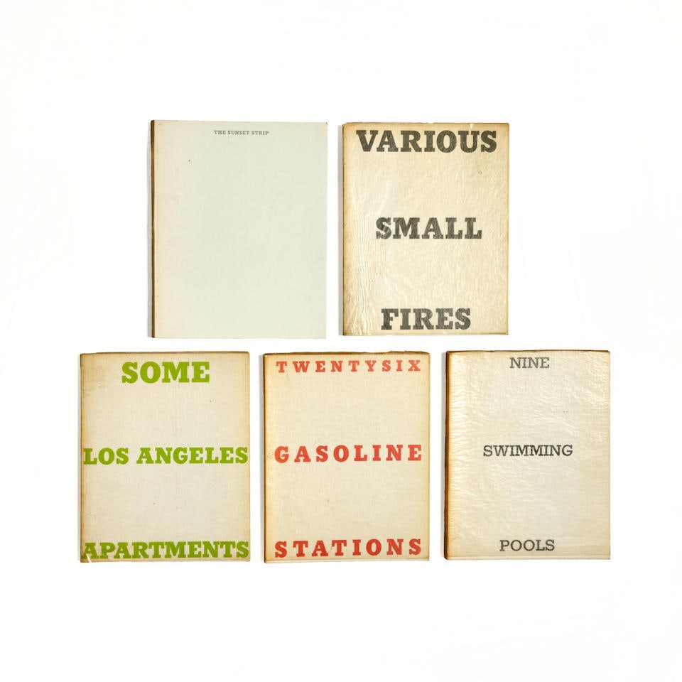Ed Ruscha (American, born 1937) A collection of five artist's books To include:Twentysix gasolin...: Ed Ruscha (American, born 1937) A collection of five artist's books To include: Twentysix gasoline stations (Engberg B1), 1967, from the second edition of 500, printed by The Cunningham Press, Los Ang