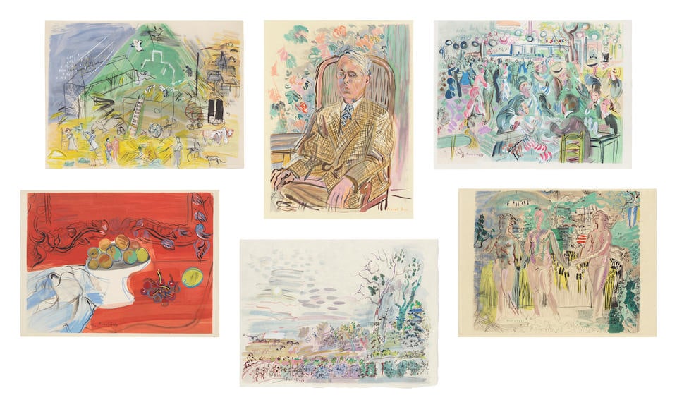 デュフィ　Dufy 「Hommage à Claude Debussy」 Raoul Dufy | Homage to Claude Debussy (1952) | Artsy