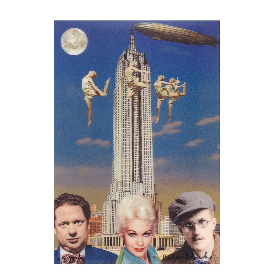 Sir Peter Blake R.A. (British, born 1932) Dylan Thomas, Kim Novak and James Joyce in New York Le...: Sir Peter Blake R.A. (British, born 1932) Dylan Thomas, Kim Novak and James Joyce in New York Lenticular digital print in colours on PETG plastic, 2013, signed and inscribed 'A/P IX/X' numbered in bla