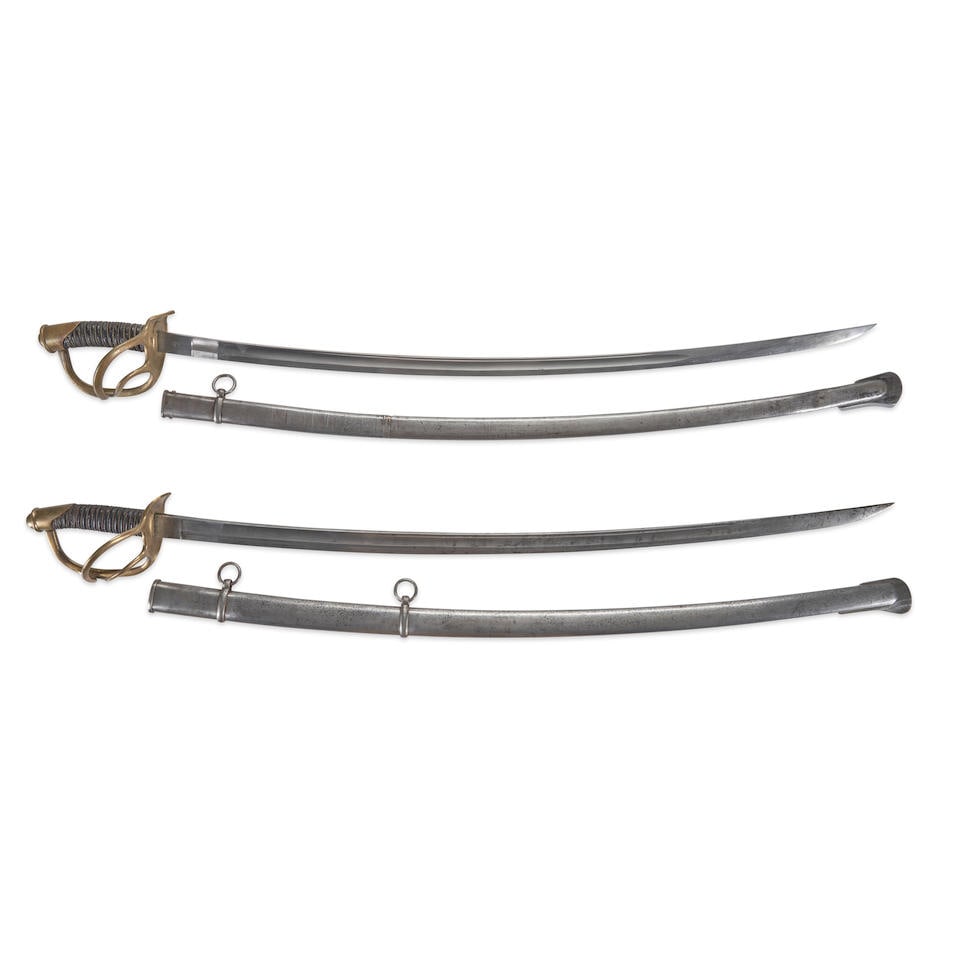 TWO MODEL 1840 MEXICAN CAVALRY SABERS, (1 of 3)