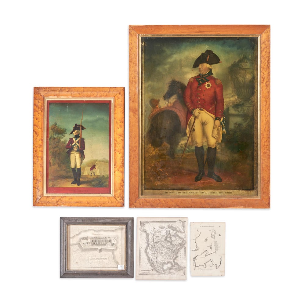 FIVE 18TH/EARLY 19TH CENTURY MILITARY PRINTS AND MAPS. (1 of 3)