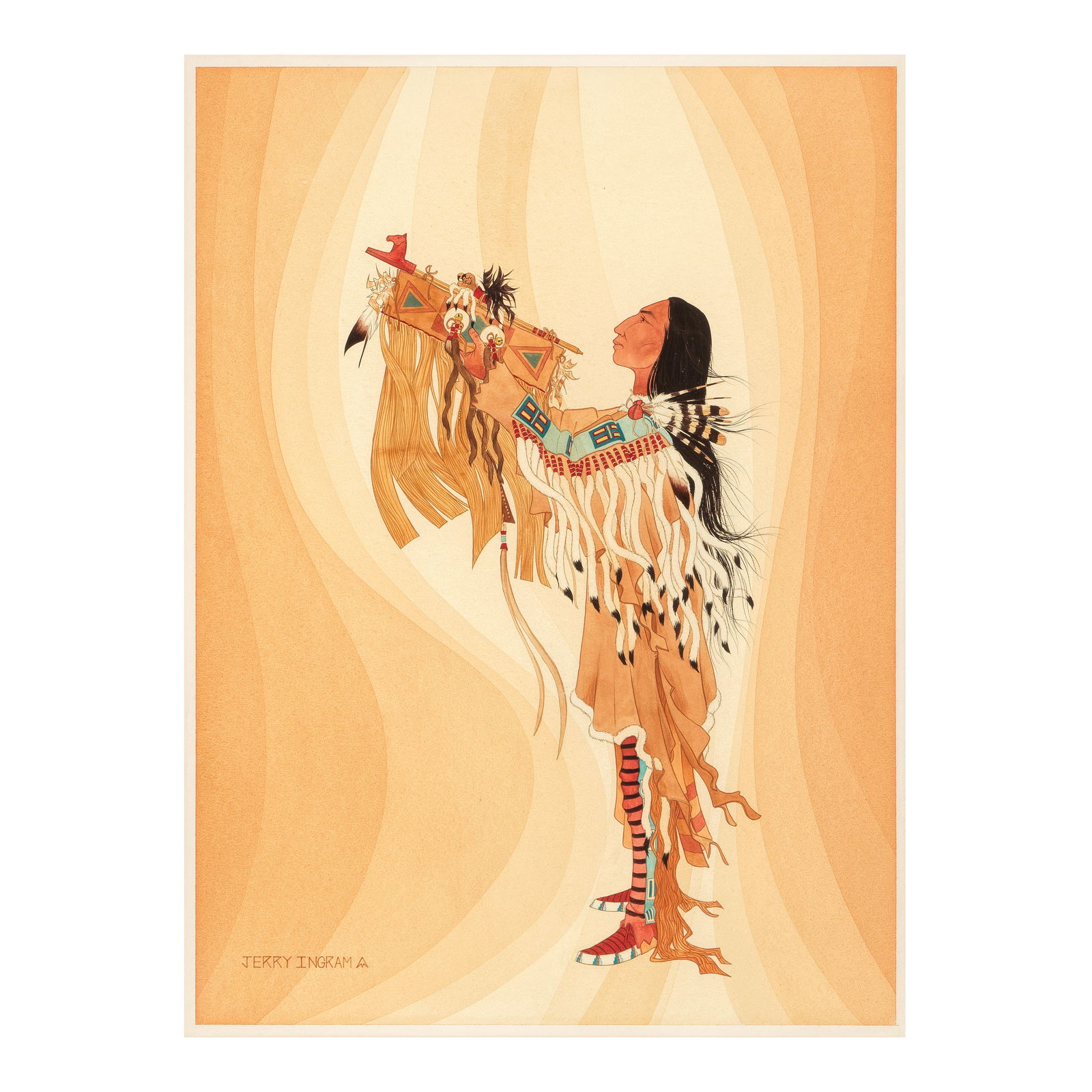 A Jerry Ingram gouache painting (1 of 1)