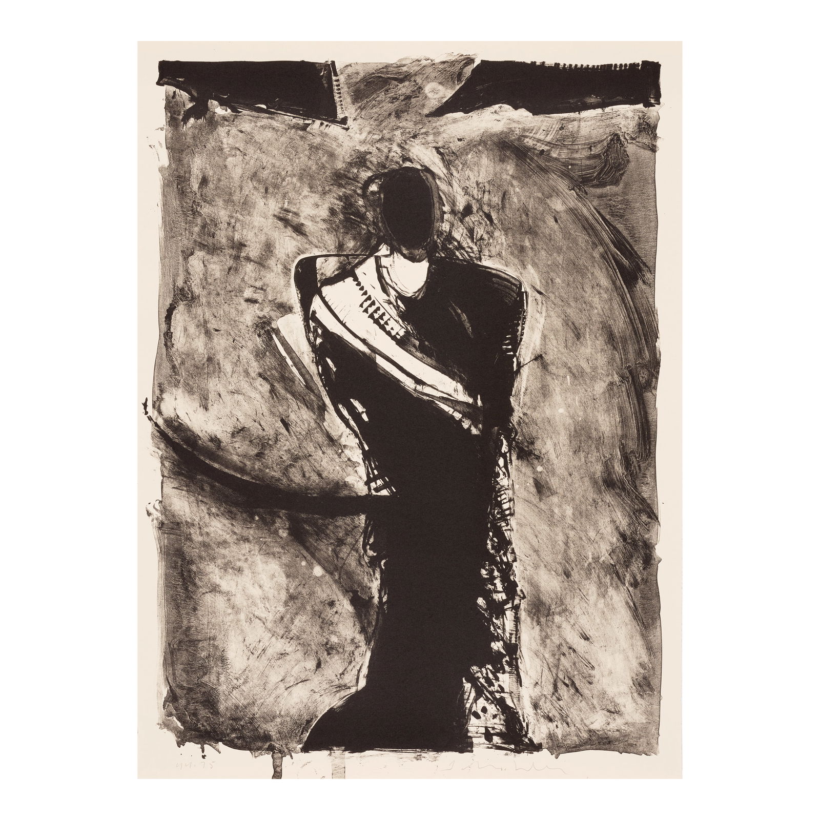 A Fritz Scholder lithograph, 'American Warrior #3,' 1981 (1 of 1)