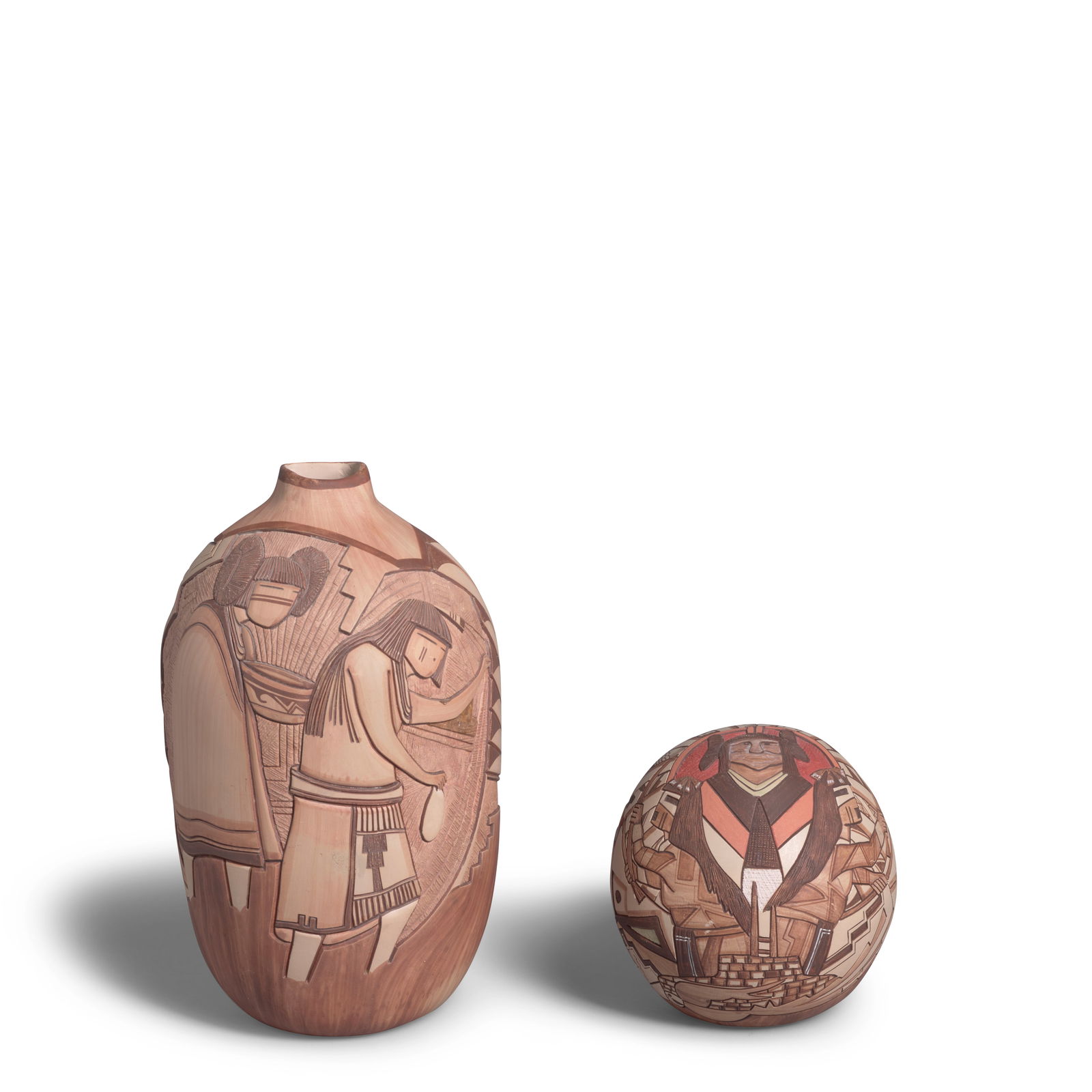 Two Hopi pictorial pottery jars (1 of 1)