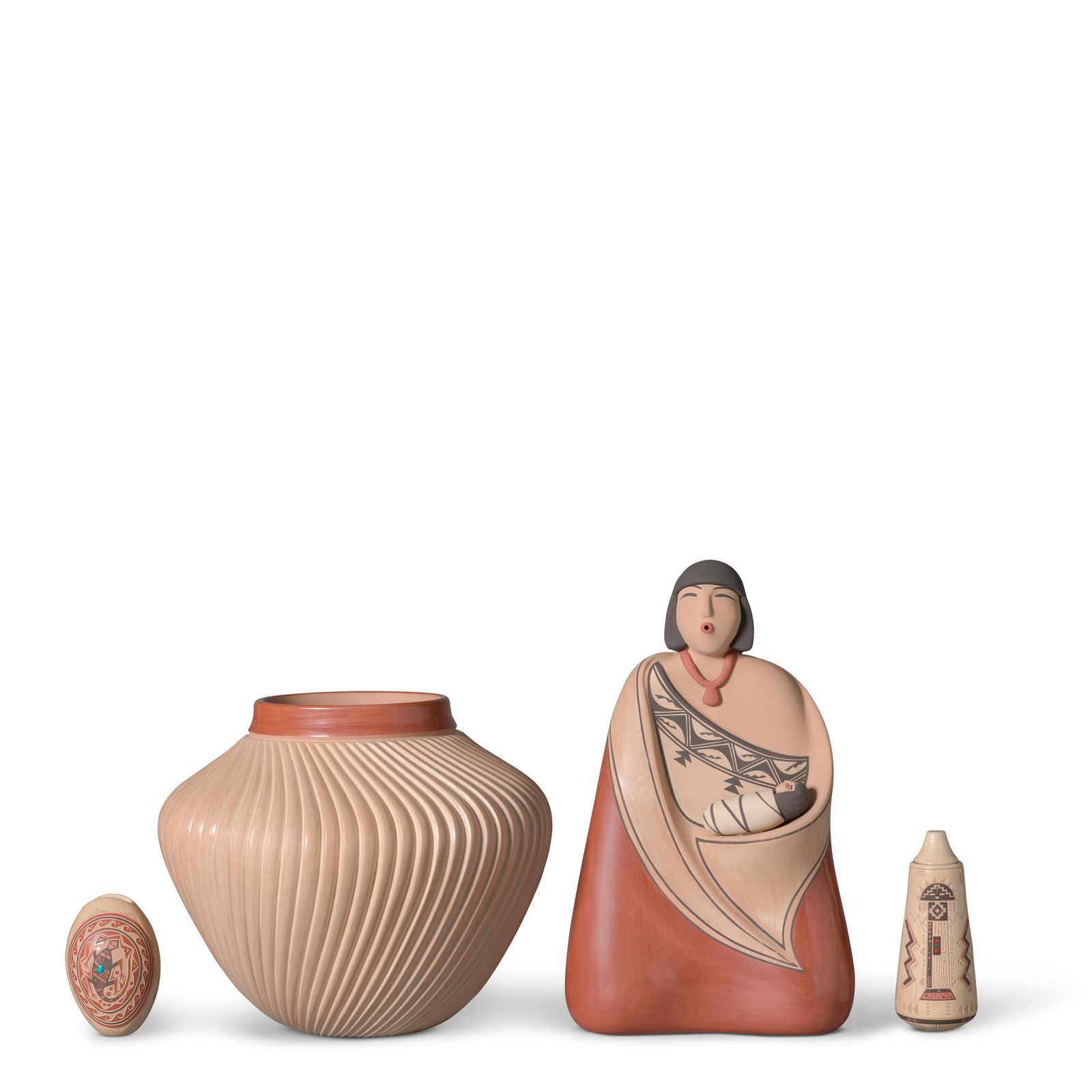 Four Jemez pottery objects (1 of 1)