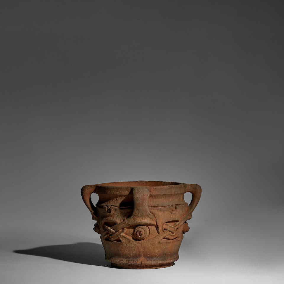 ARCHIBALD KNOX (1864-1933) Large Jardinièrecirca 1900made for Liberty & Co., terracotta, st... (1 of 4)