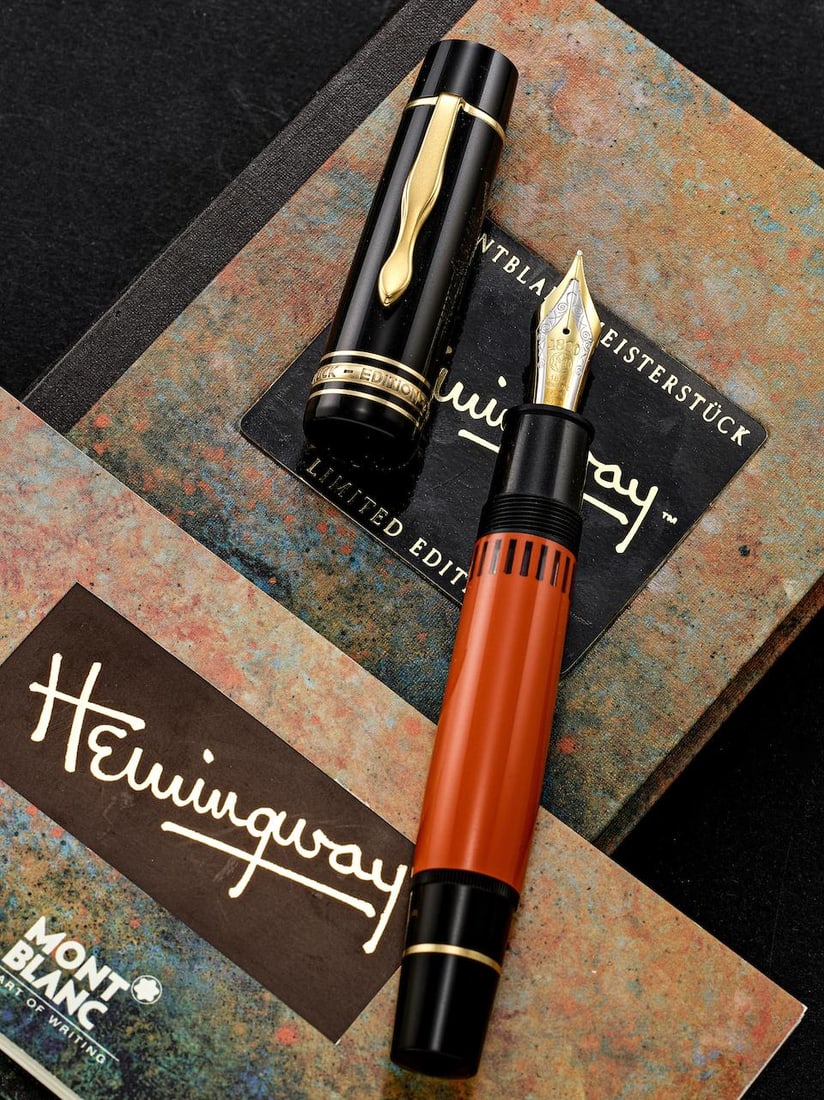 [NO RESERVE] MONTBLANC | ERNEST HEMINGWAY, REF.28602, A LIMITED EDITION WRITER SERIES BLACK AND ... (1 of 4)