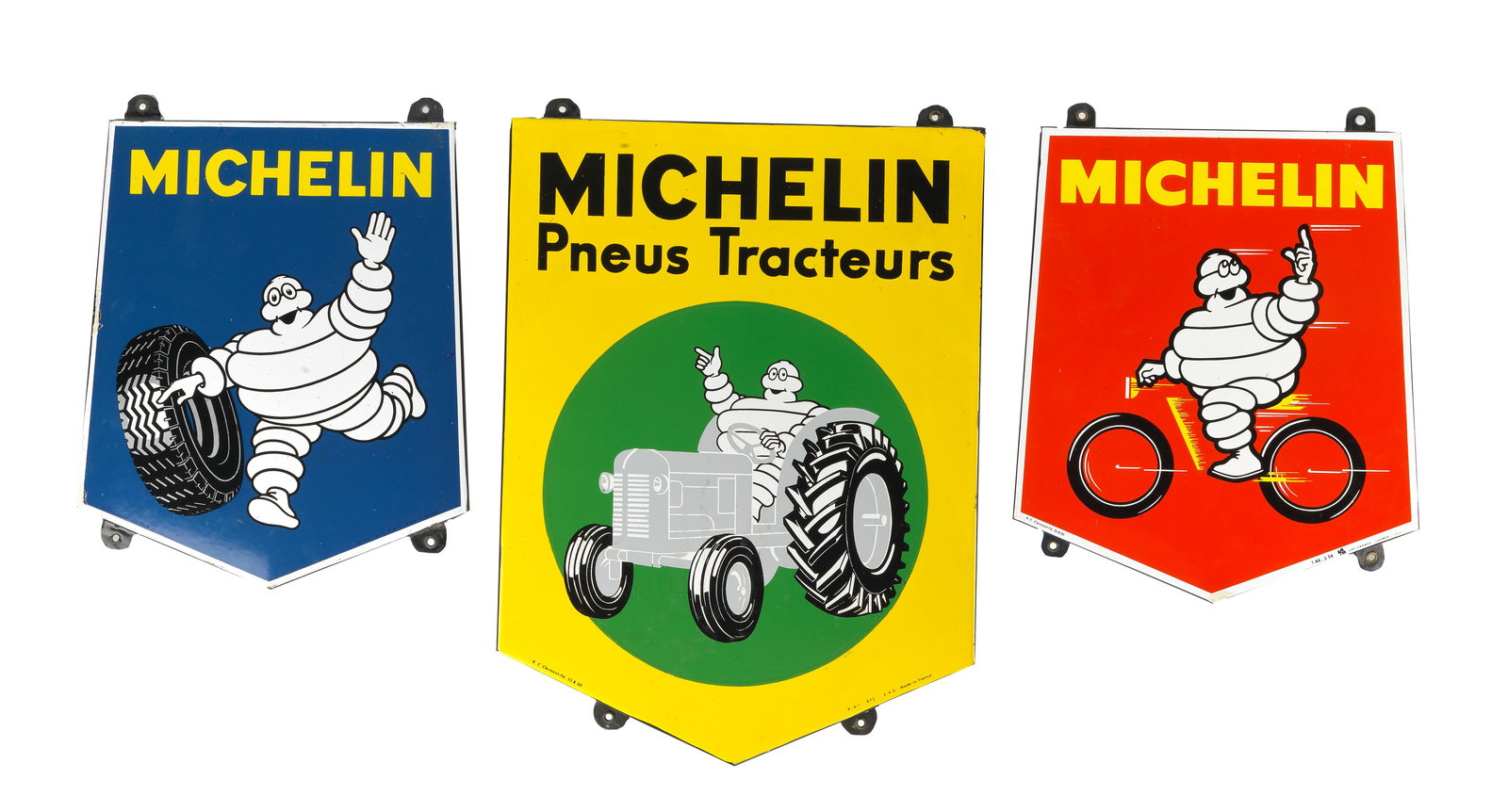 A Michelin shield-shaped enamel sign, French, 1964, (1 of 1)
