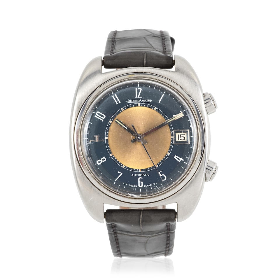 Jaeger-LeCoultre. A stainless steel automatic calendar and alarm wristwatch Jaeger-LeCoultre. Mo... (1 of 4)