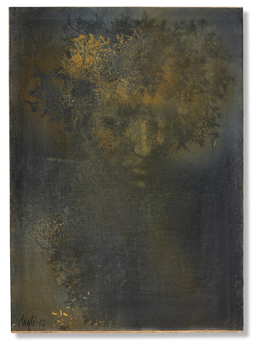 CORRADO CAGLI (1910-1976) Studio per Apollo: CORRADO CAGLI (1910-1976) Studio per Apollo signé et daté 'Cagli 54' (en bas à gauche) huile sur papier marouflé sur toile Peint en 1954 signed and dated 'Cagli 54' (lower left) oi