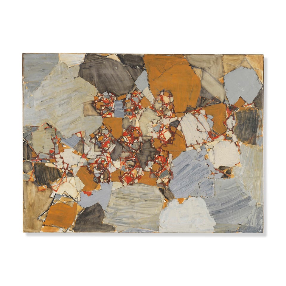 NATALIA DUMITRESCO (1915-1997) Sans titre circa 1960: NATALIA DUMITRESCO (1915-1997) Sans titre circa 1960 signé huile sur toile signed oil on canvas 96.8 x 130 cm. 38 1/8 x 51 1/8 in. Réalisé circa 1960. Footnotes: Provenance Vente : R