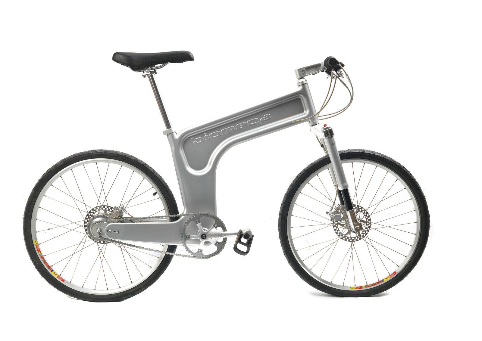 The first Biomega bicycle by Marc Newson, circa 1999,: The first Biomega bicycle by Marc Newson, circa 1999, Model 'MN01' of four models produced with the aluminium frame (the fifth being in carbon fibre), designed as a city bicycle by award winning Austr