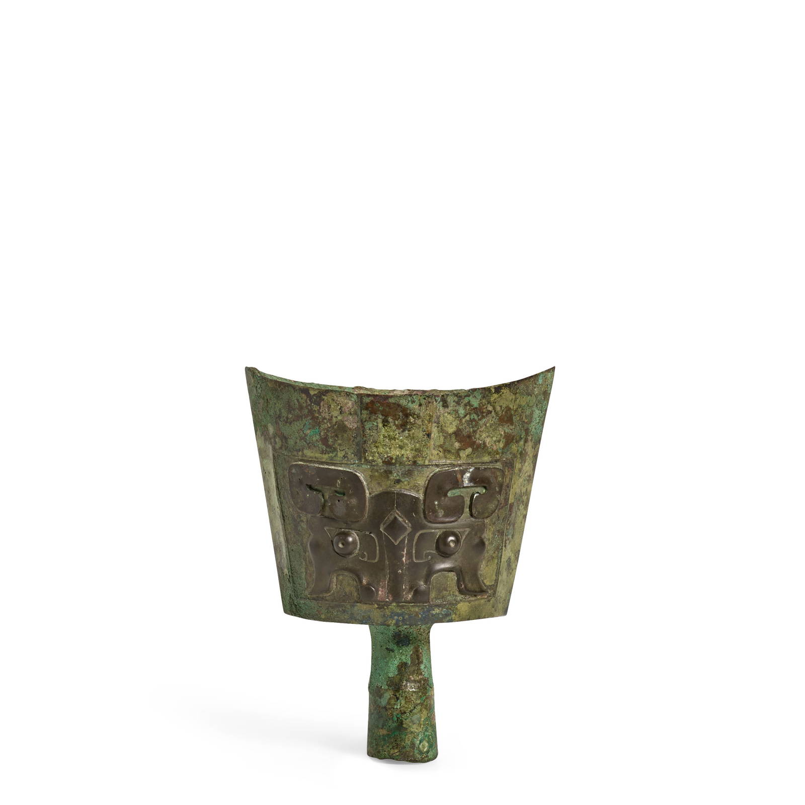 AN ARCHAIC BRONZE RITUAL BELL, NAO Late Shang Dynasty
