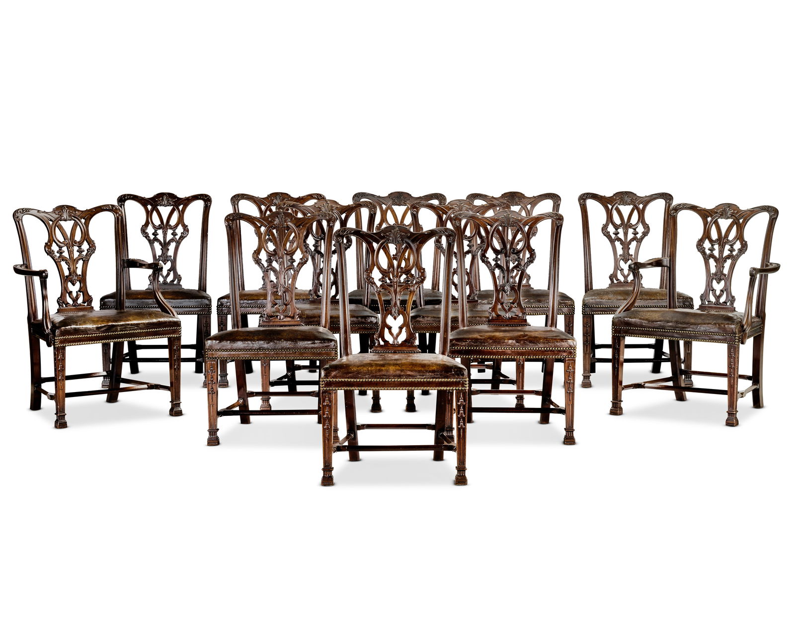 A fine set of twelve early 20th century mahogany dining chairsPossibly made by Warring and Gillo... (1 of 1)