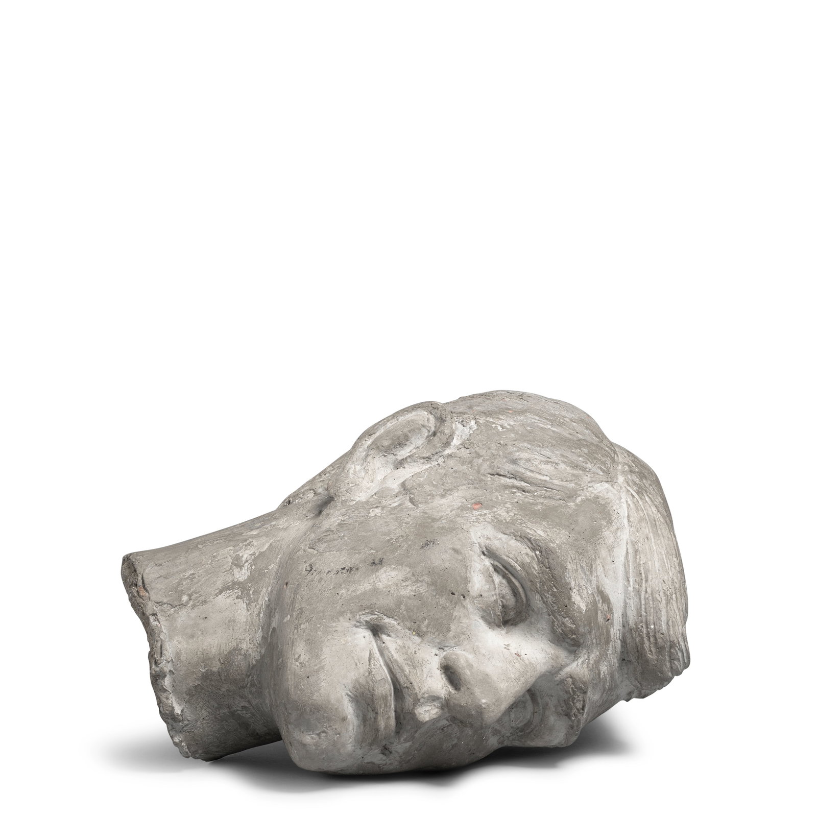 ALLEN RUPPERSBERG (B. 1944) Head, circa 1982 (This lot is accompanied by Allen Ruppersberg, Scre...: ALLEN RUPPERSBERG (B. 1944) Head, circa 1982 concrete 7 1/2 x 12 x 9 in. 19.1 x 30.5 x 22.9 cm. This lot is accompanied by Allen Ruppersberg, Screamed from Life, 1982, color screenprint on pape