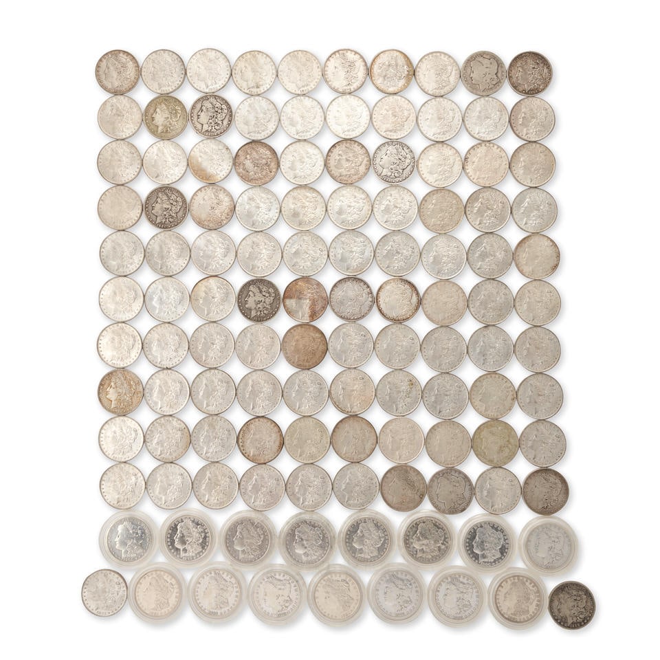 117 UNITED STATES MORGAN SILVER DOLLARS. (1 of 2)