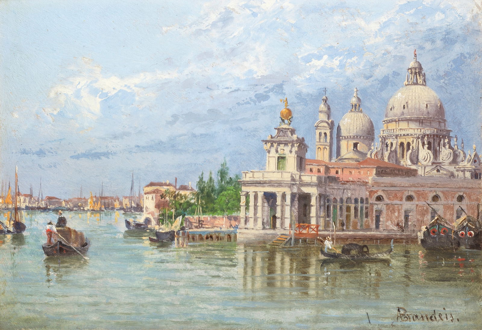 Antonietta Brandeis (Czech, 1849-1926) Punta della Dogana, Venice (1 of 1)