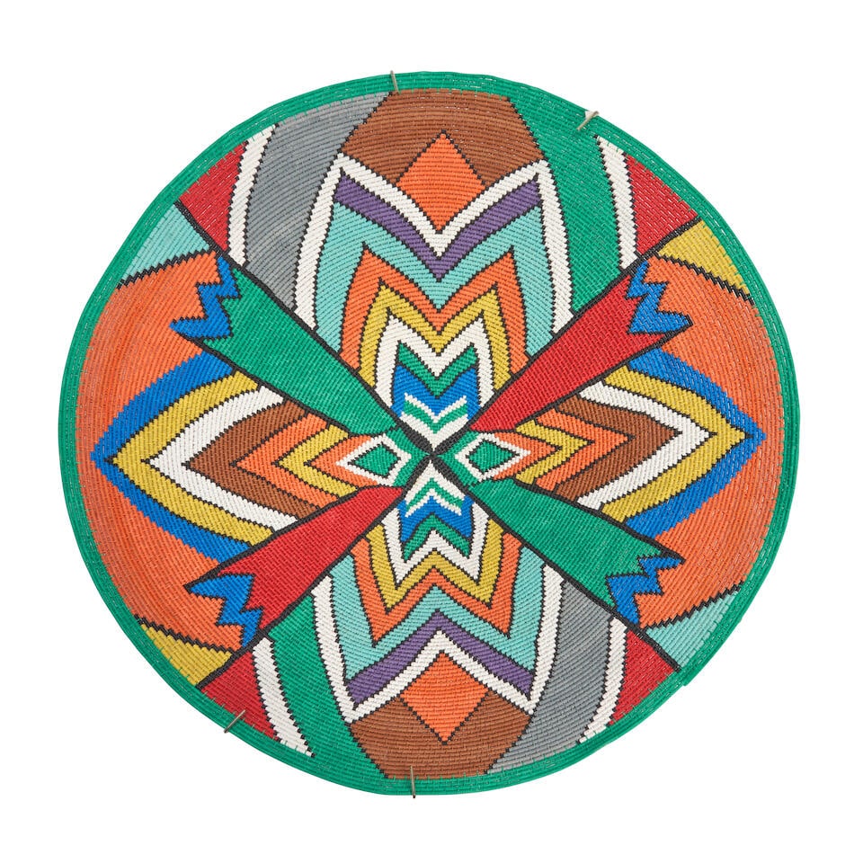 NTOMBIFUTHI MAGWAZA POLYCHROME TELEPHONE WIRE BASKET (1 of 2)