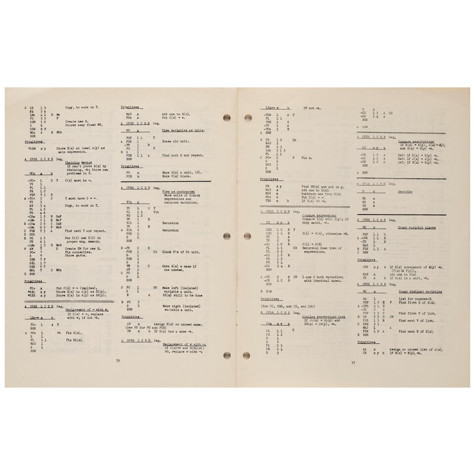NEWELL, ALLEN. 1927-1992 and HERBERT A. SIMON. 1916-2001. The logic theory machine. Reproduced ...: NEWELL, ALLEN. 1927-1992 and HERBERT A. SIMON. 1916-2001. The logic theory machine. Reproduced typescript. Offprint from IRE Transactions on Information Theory IT-2 (September 1956). 4to. Without wra