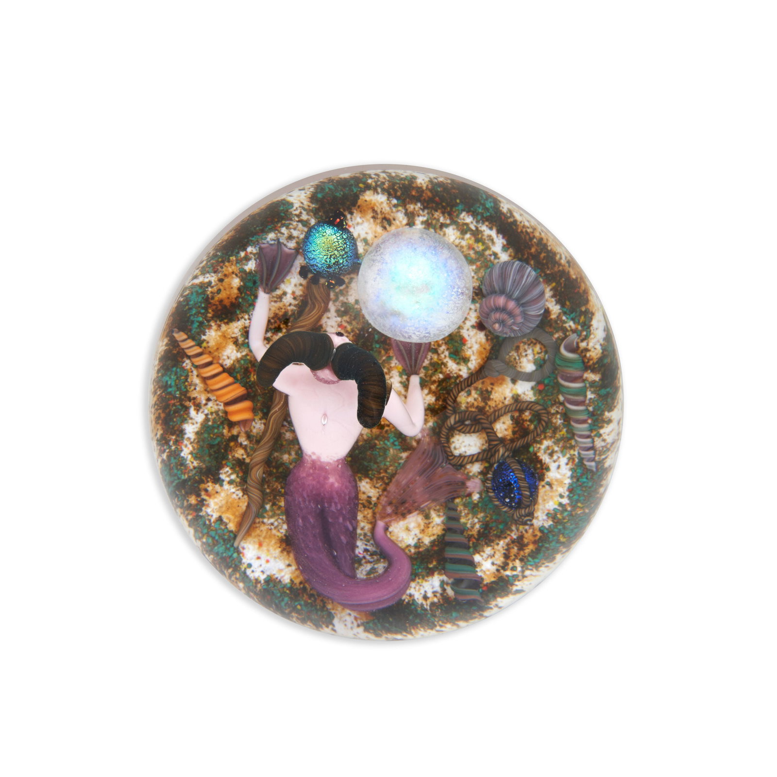 GORDON SMITH (B. 1959) 'AQUATIC CHIMERA' PAPERWEIGHT Arizona, signed, dated and numbered 'GS 98 ... (1 of 2)